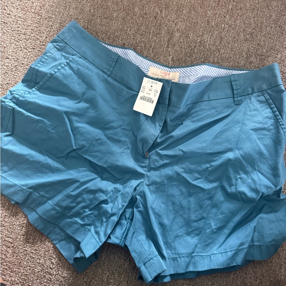 J. Crew Women's Teal Shorts Size 16, NWT